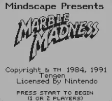 Image n° 4 - screenshots  : Marble Madness